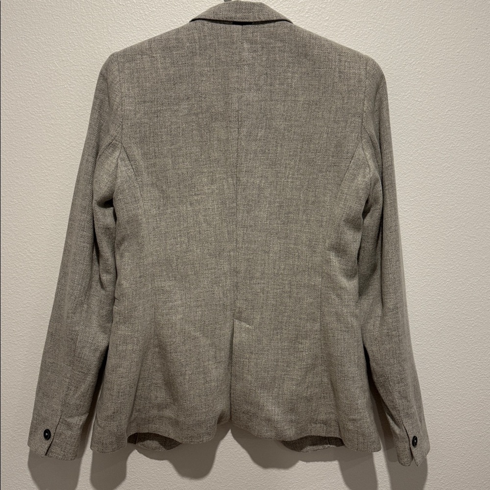 Massimo Dutti Light Gray Wool/Alpaca Blazer - Picture 3 of 7
